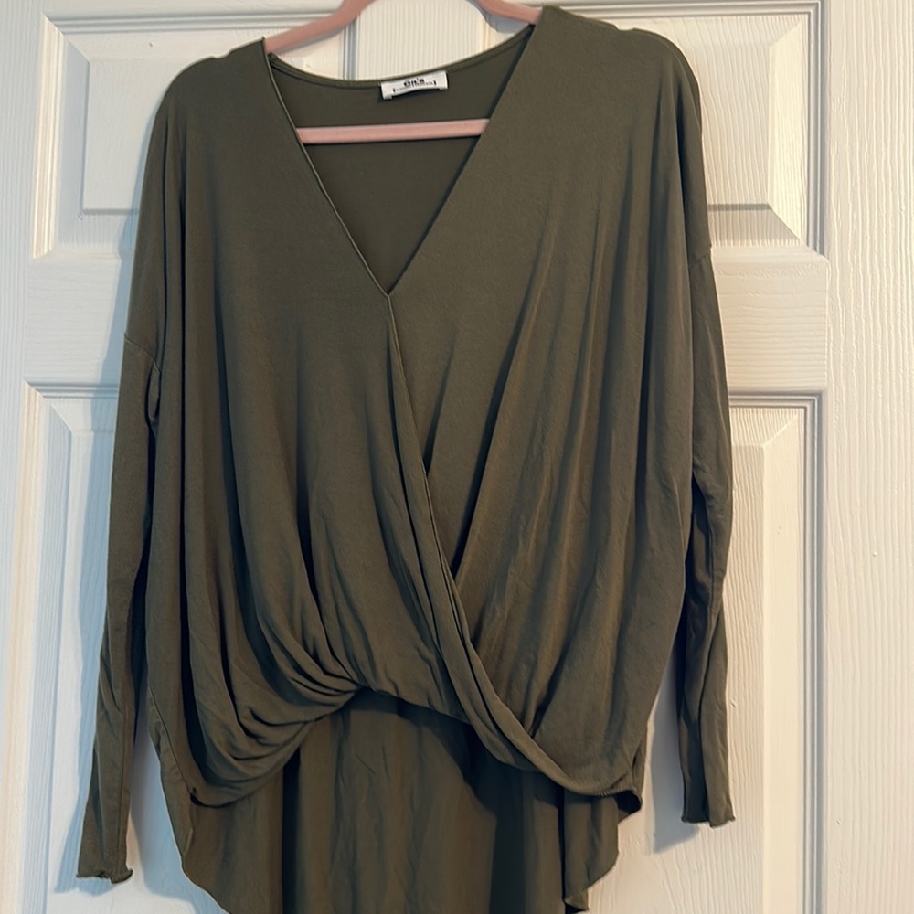 Olive Long Sleeve Top